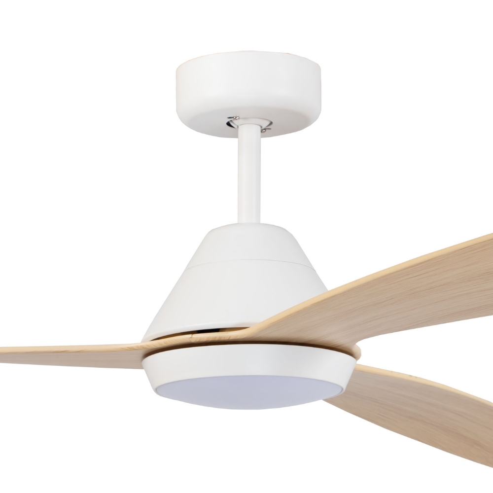 Dreamer DC with CCT LED Light – 132cm – White / Timber