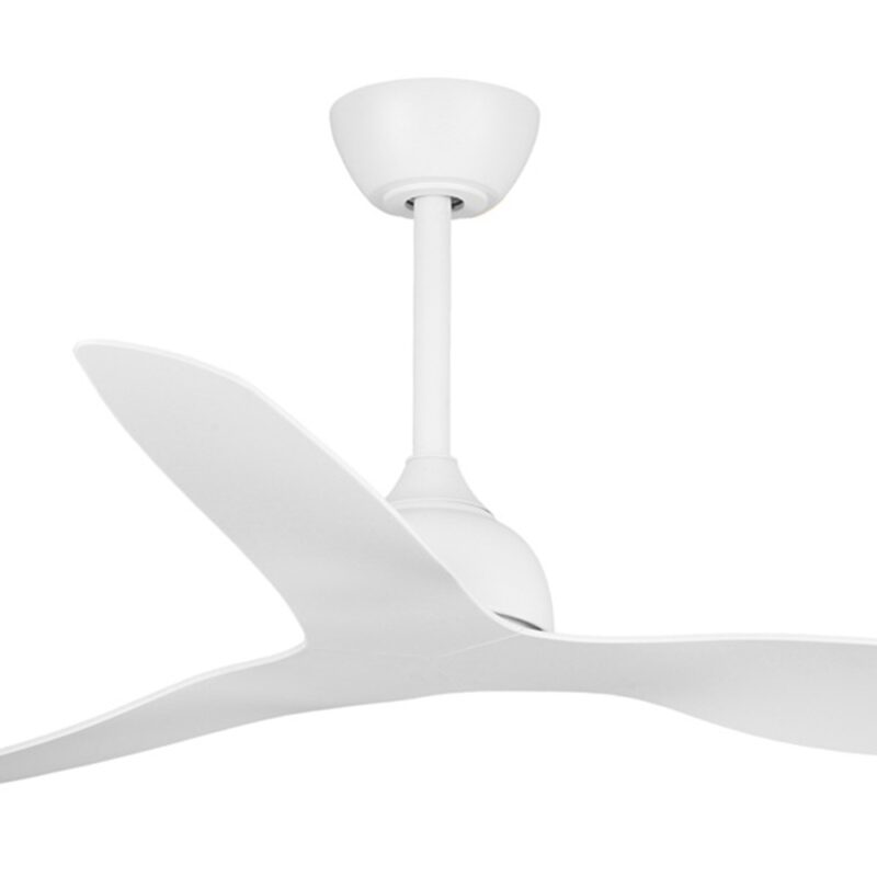 Claro Whisper DC Ceiling Fan - White -close up