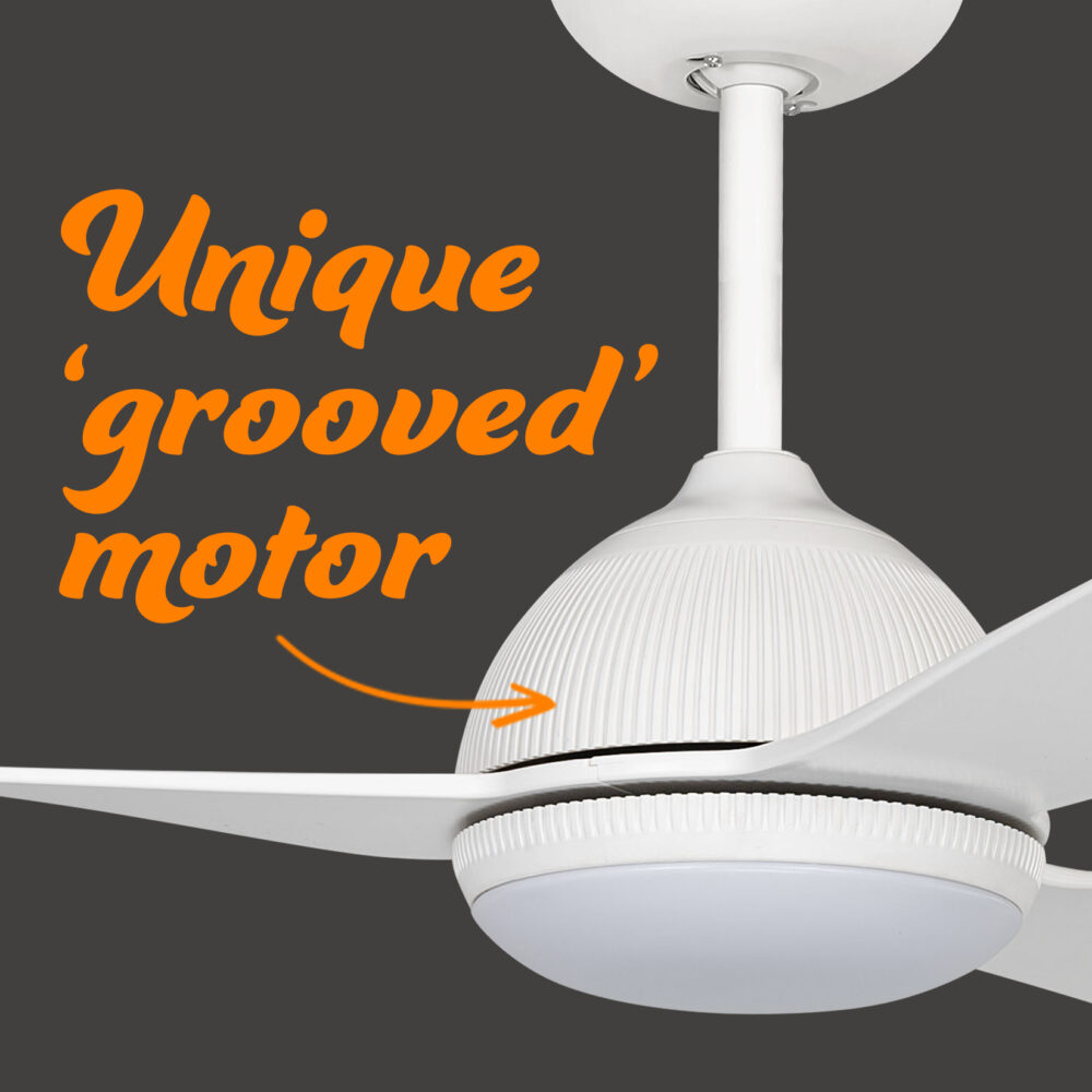 claro grooved motor with light in white