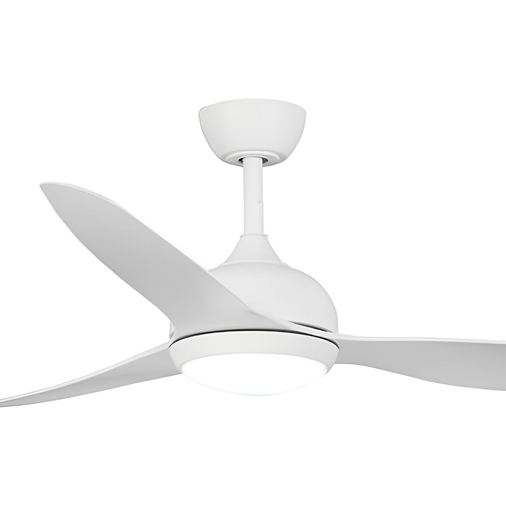 Whisper DC with CCT LED Light – 147cm – White