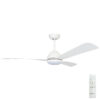 Claro Groove DC with CCT LED Light - 132cm - White