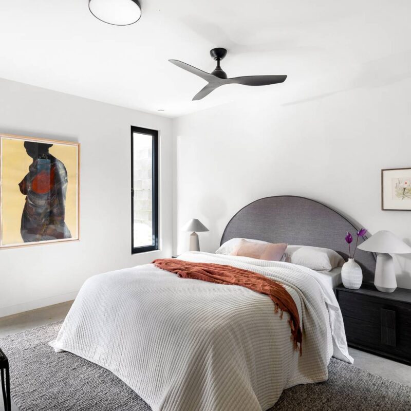 Claro Whisper DC Black 122cm No Light bedroom 3