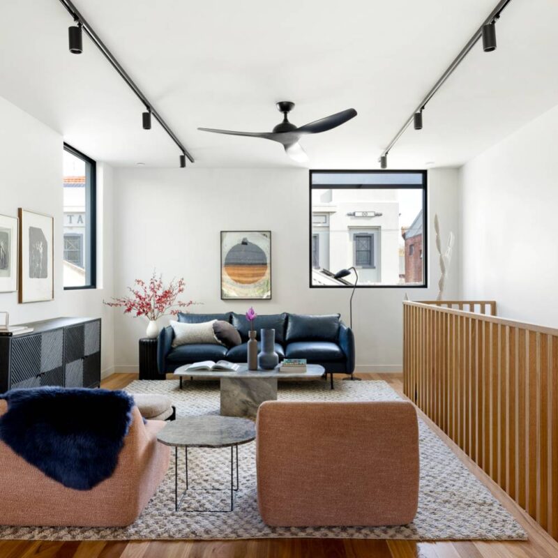 Claro Whisper DC 147cm Ceiling Fan - Black - living room 4