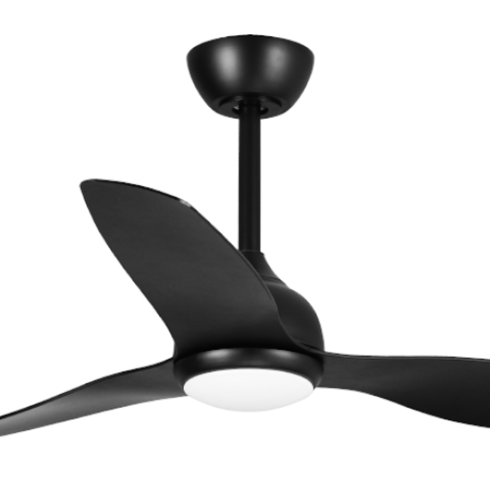 Whisper DC with CCT LED Light – 122cm – Black