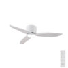 claro essentials spirit dc 44-inch ceiling fan with light and remote white