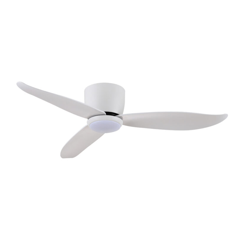 claro essentials spirit dc 44-inch ceiling fan with light white lights off