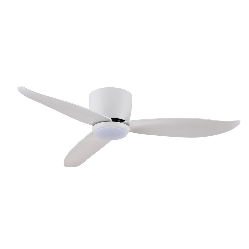 claro essentials spirit dc 44-inch ceiling fan with light white lights off