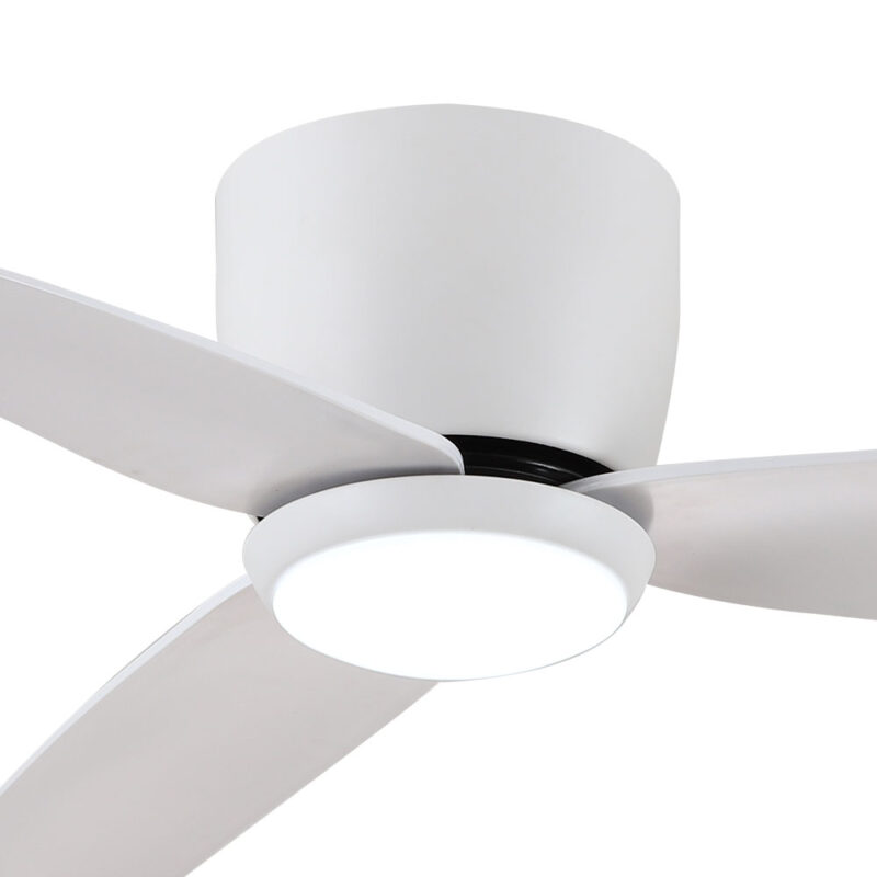 claro essentials spirit dc 44-inch ceiling fan with light white motor