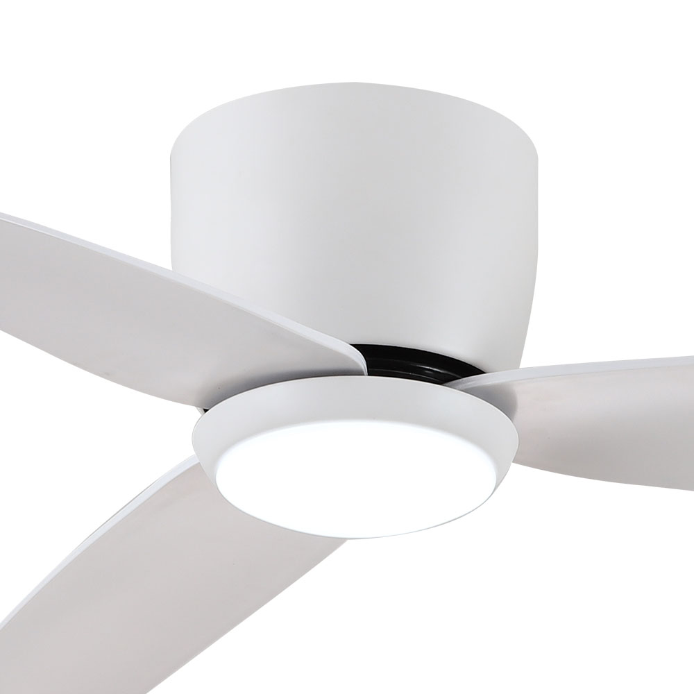 claro essentials spirit dc 44-inch ceiling fan with light white motor