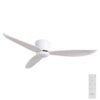 claro essentials spirit dc 52-inch ceiling fan with light and remote white