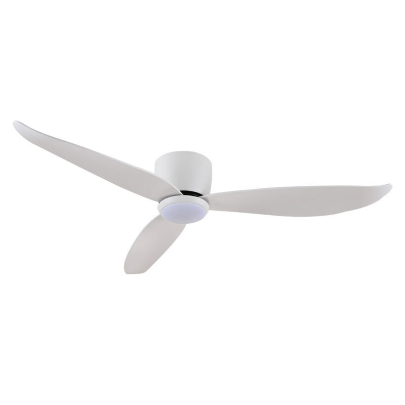 claro essentials spirit dc 52-inch ceiling fan with light white