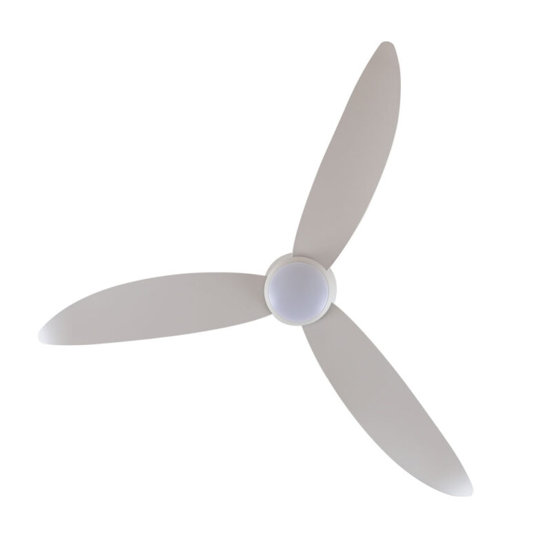 claro essentials spirit dc 52-inch ceiling fan with light white blades