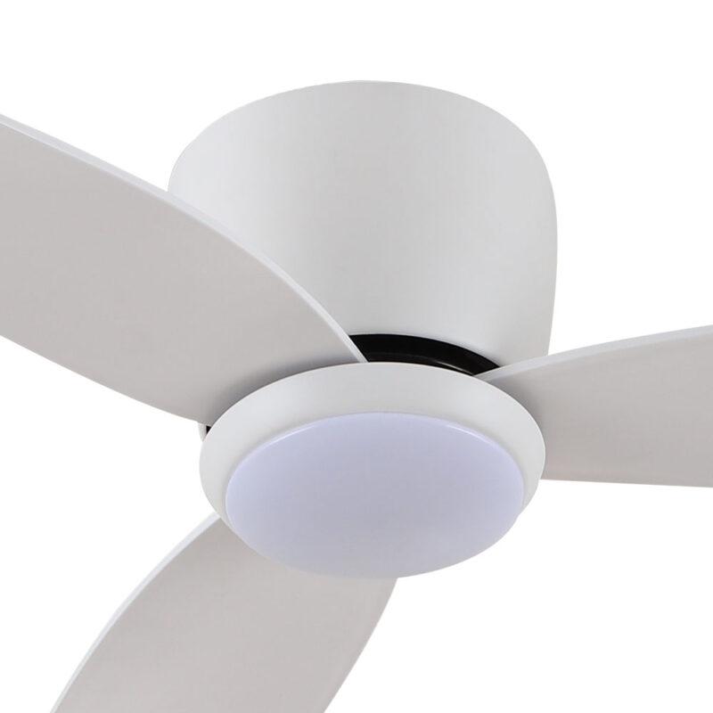 claro essentials spirit dc 52-inch ceiling fan with light white motor
