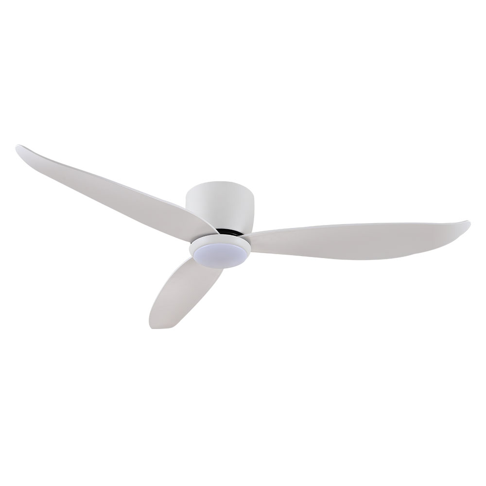 claro essentials spirit dc 52-inch ceiling fan with light white